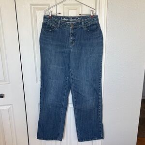 L.L. Bean Women's Classic Straight Leg Denim Jeans- Curvy Fit